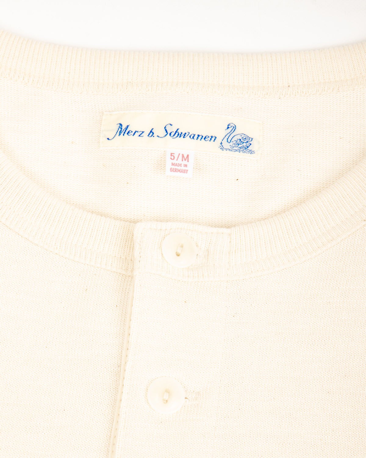 2S08 Loopwheeled Relaxed Fit Heavyweight L/S Henley - Nature