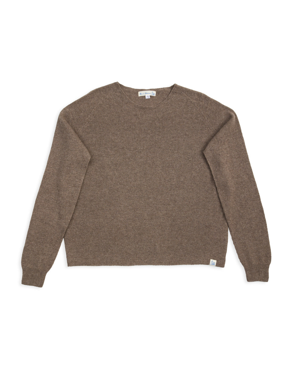 Merz b. Schwanen Women's Relaxed Crew Neck Pullover - Grain - Standard & Strange