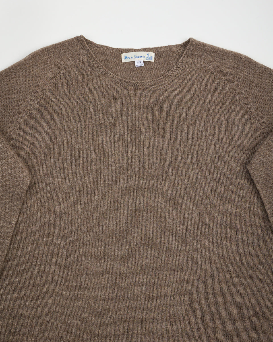 Merz b. Schwanen Women's Relaxed Crew Neck Pullover - Grain - Standard & Strange