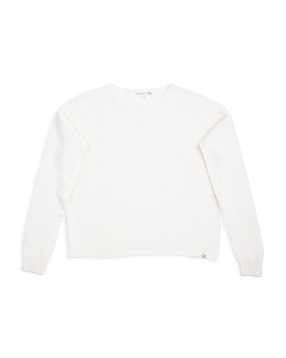 Merz b. Schwanen Women's Relaxed Crew Neck Pullover - Nature - Standard & Strange