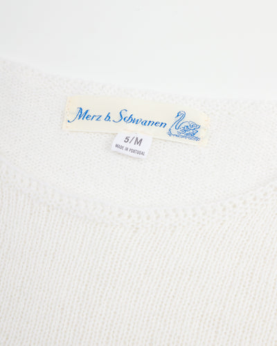 Merz b. Schwanen Women's Relaxed Crew Neck Pullover - Nature - Standard & Strange