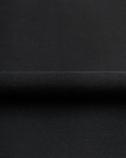 Merz b. Schwanen 1940s Relaxed Fit Loopwheeled Tee - Deep Black - Standard & Strange