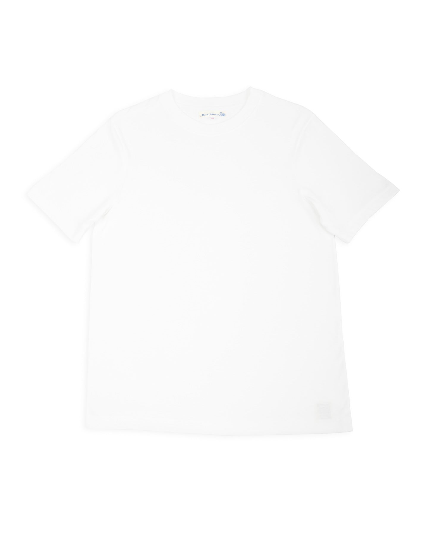 Merz b. Schwanen 1940s Relaxed Fit Loopwheeled Tee - White - Standard & Strange