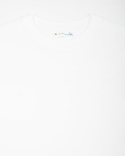 Merz b. Schwanen 1940s Relaxed Fit Loopwheeled Tee - White - Standard & Strange