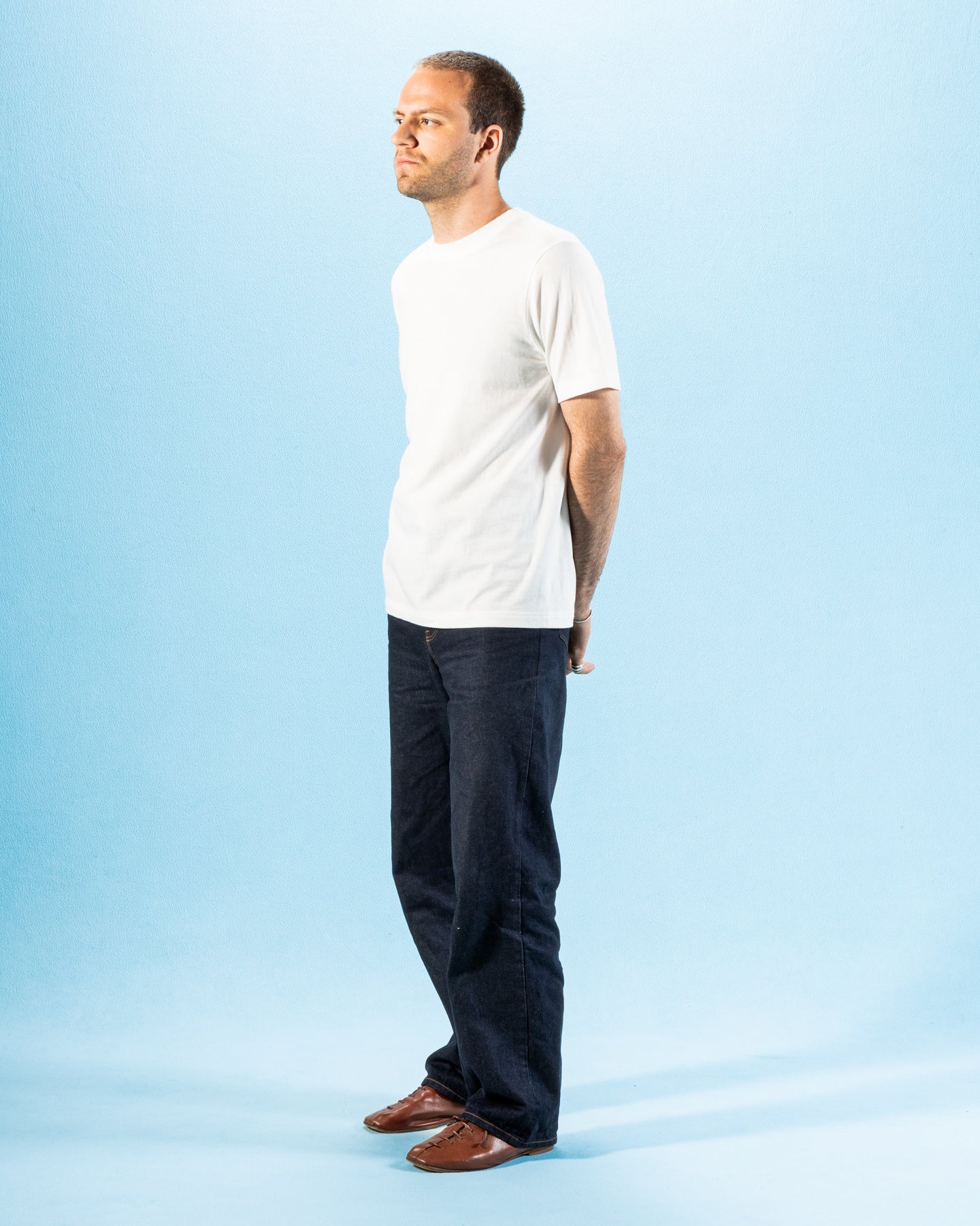 Merz b. Schwanen 1940s Relaxed Fit Loopwheeled Tee - White - Standard & Strange