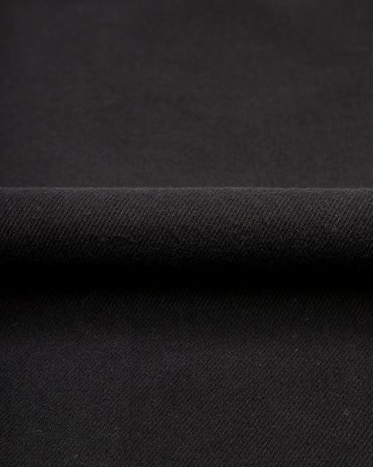 Merz b. Schwanen 1940s Wide Leg Chino - Deep Black Cotton Twill - Standard & Strange