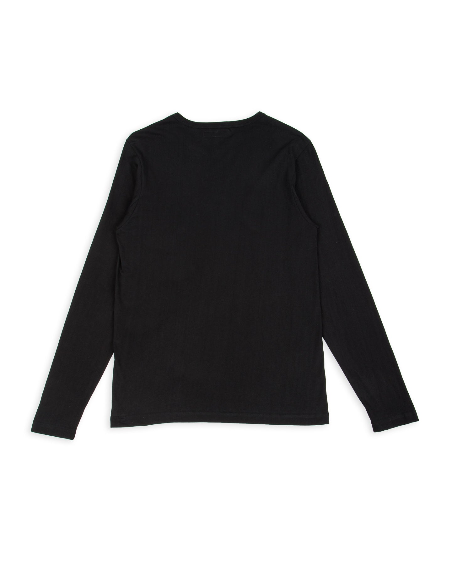 Merz b. Schwanen 1950s Lightweight Loopwheeled L/S Tee - Deep Black - Standard & Strange