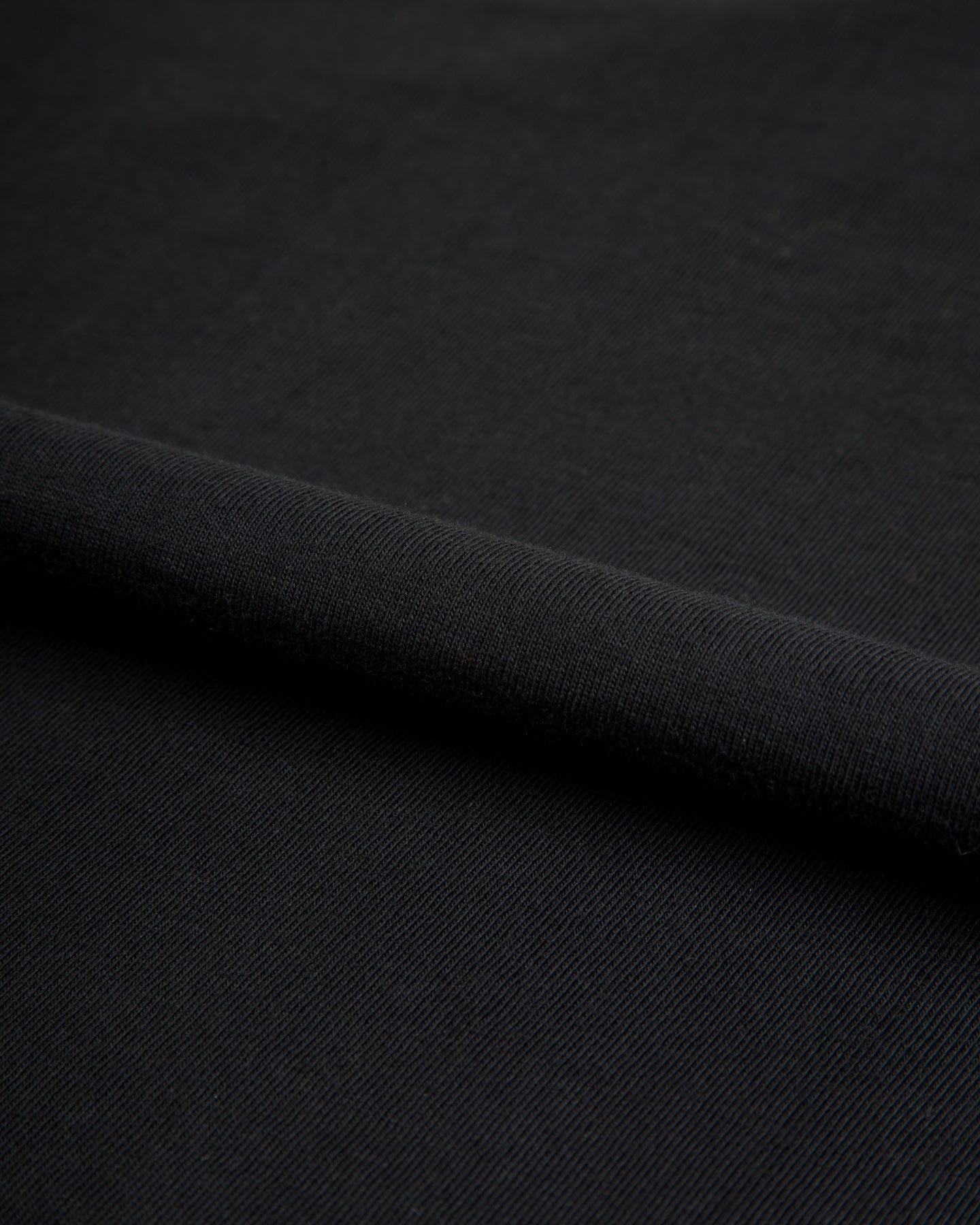 Merz b. Schwanen 1950s Lightweight Loopwheeled L/S Tee - Deep Black - Standard & Strange