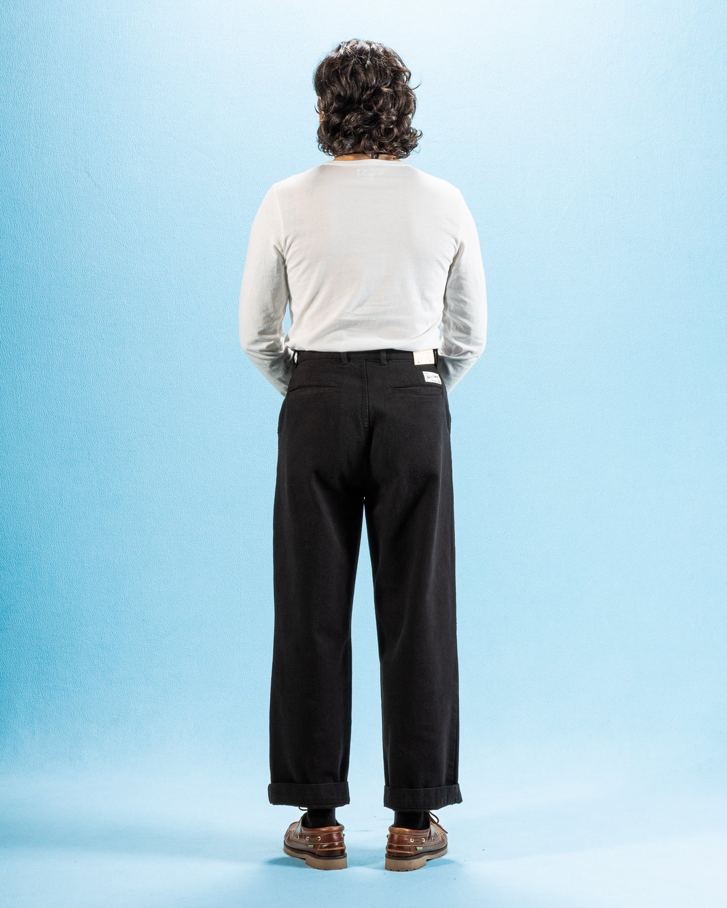 Merz b. Schwanen 1950s Lightweight Loopwheeled L/S Tee - White - Standard & Strange