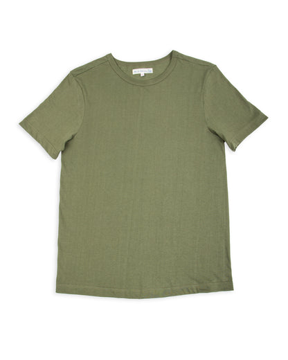 Merz b. Schwanen 1950s Lightweight Loopwheeled Tee - Army - Standard & Strange