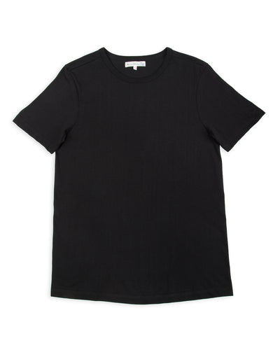 Merz b. Schwanen 1950s Lightweight Loopwheeled Tee - Black - Standard & Strange