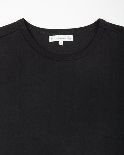 Merz b. Schwanen 1950s Lightweight Loopwheeled Tee - Black - Standard & Strange