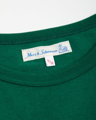 Merz b. Schwanen 1950s Lightweight Loopwheeled Tee - Classic Green - Standard & Strange