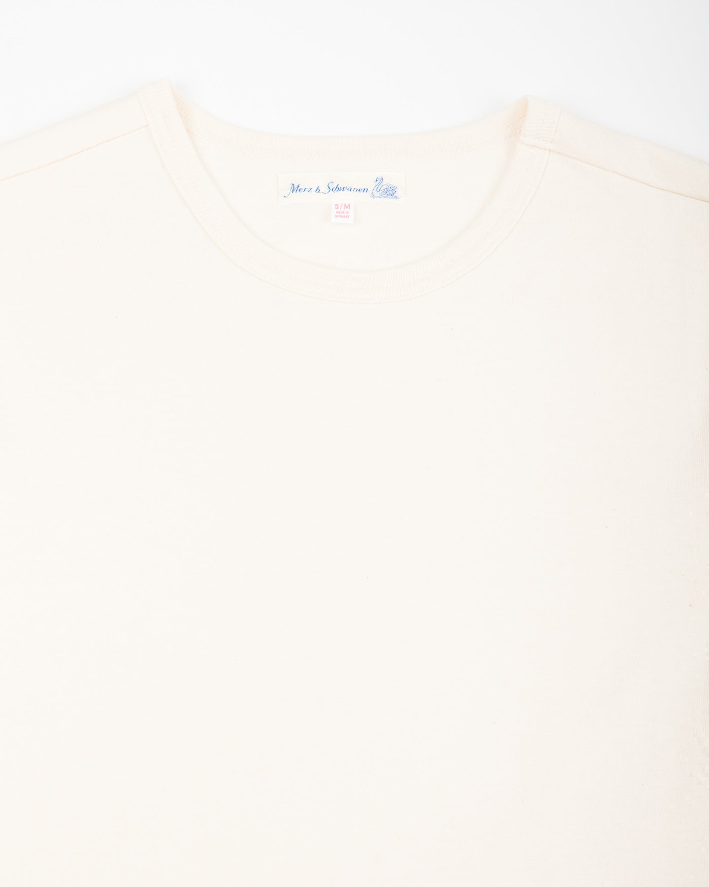 Merz b. Schwanen 1950s Lightweight Loopwheeled Tee - Nature - Standard & Strange