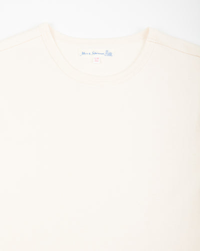 Merz b. Schwanen 1950s Lightweight Loopwheeled Tee - Nature - Standard & Strange