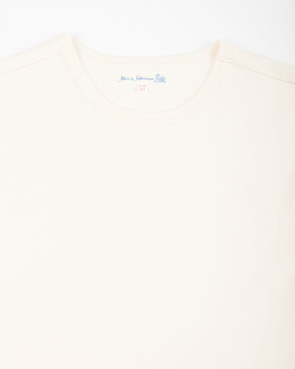 Merz b. Schwanen 1950s Lightweight Loopwheeled Tee - Nature - Standard & Strange