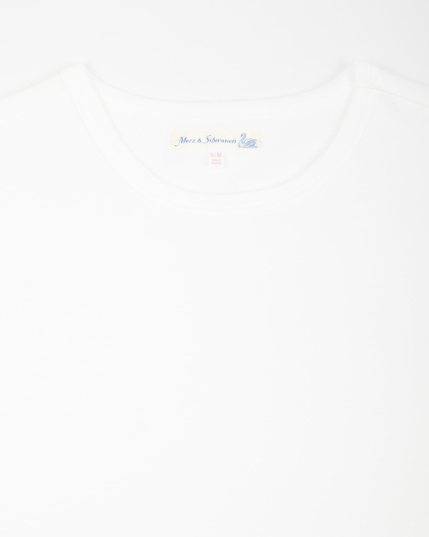 Merz b. Schwanen 214 Classic Fit Loopwheeled 7.2 oz tee - White - Standard & Strange