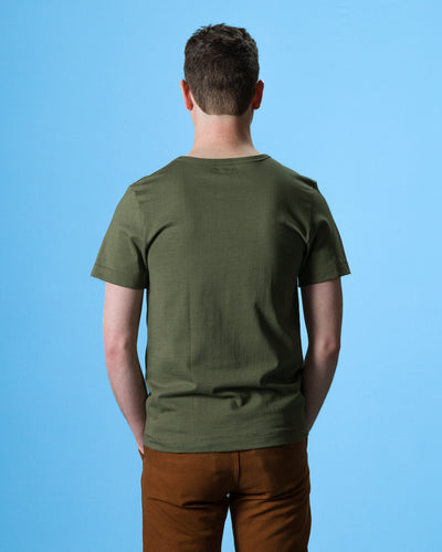 Merz b. Schwanen 215 Loopwheeled 7.2 oz Tee - Army - Standard & Strange
