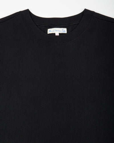 Merz b. Schwanen 215 Loopwheeled 7.2 oz Tee - Deep Black - Standard & Strange