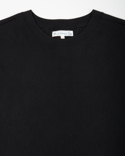 Merz b. Schwanen 215 Loopwheeled 7.2 oz Tee - Deep Black - Standard & Strange