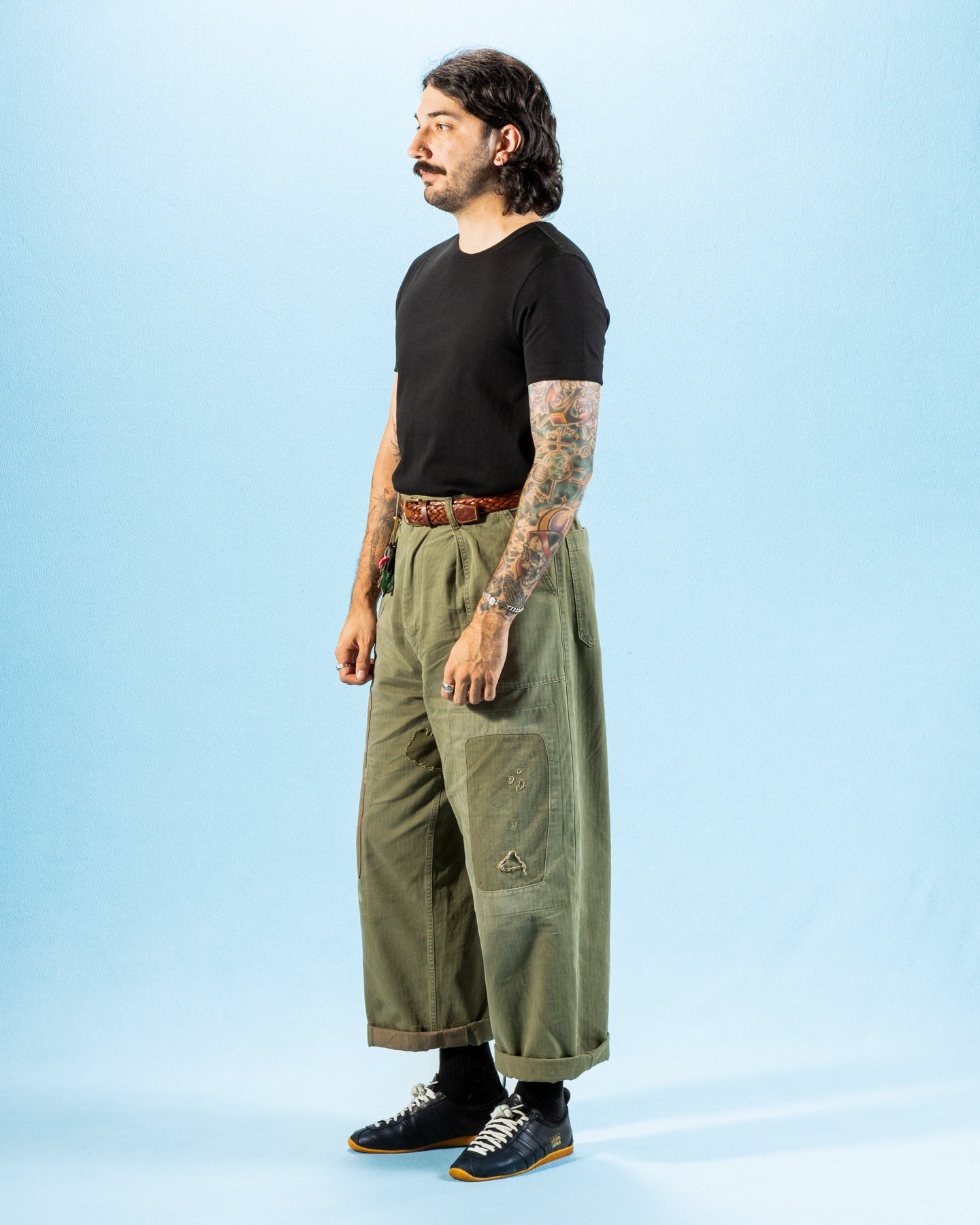 Merz b. Schwanen 215 Loopwheeled 7.2 oz Tee - Deep Black