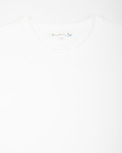 Merz b. Schwanen 215 Loopwheeled 7.2 oz Tee - White - Standard & Strange