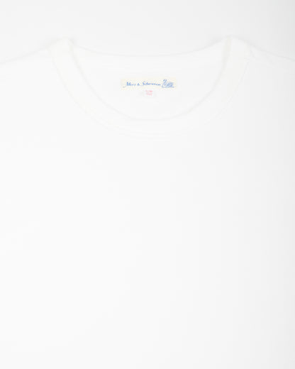 Merz b. Schwanen 215 Loopwheeled 7.2 oz Tee - White - Standard & Strange