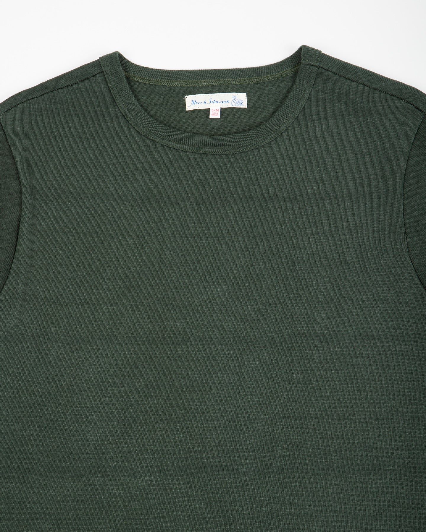 Merz b. Schwanen 2S14 Loopwheeled 10.7oz Heavyweight Tee - Forest - Standard & Strange