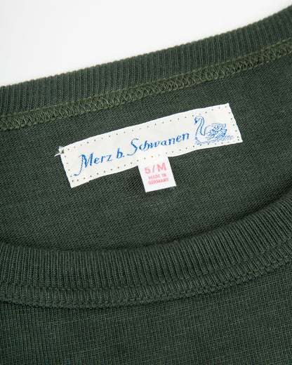 Merz b. Schwanen 2S14 Loopwheeled 10.7oz Heavyweight Tee - Forest - Standard & Strange