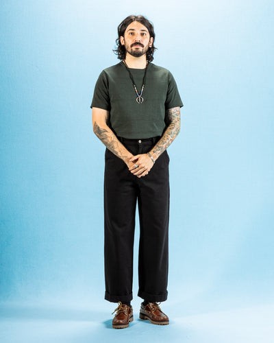 Merz b. Schwanen 2S14 Loopwheeled 10.7oz Heavyweight Tee - Forest - Standard & Strange