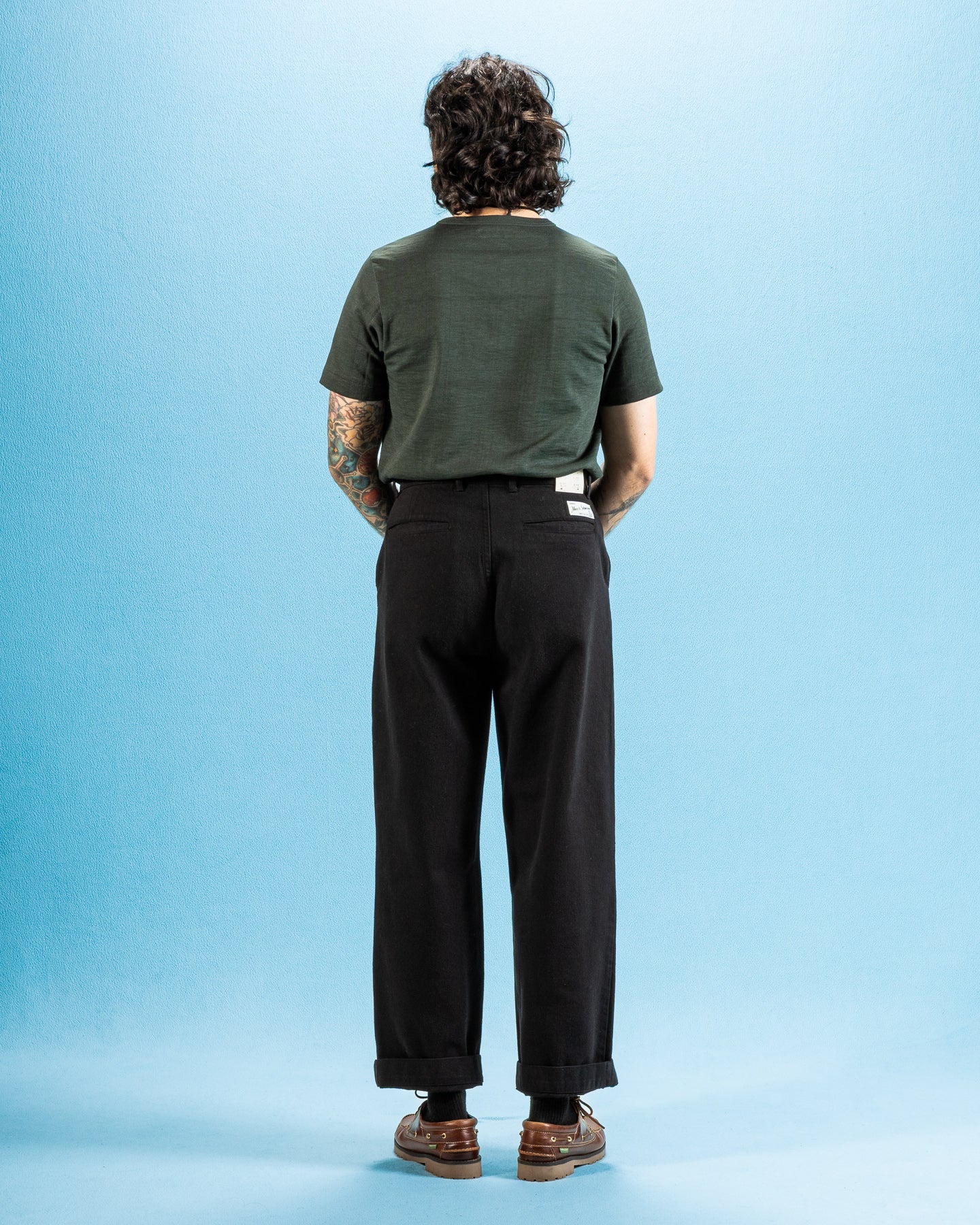 Merz b. Schwanen 2S14 Loopwheeled 10.7oz Heavyweight Tee - Forest - Standard & Strange