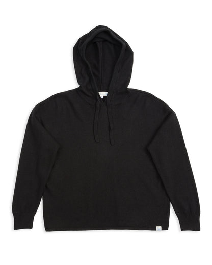 Merz b. Schwanen Women's Relaxed Hoodie - Black Merino/Silk/Cashmere - Standard & Strange