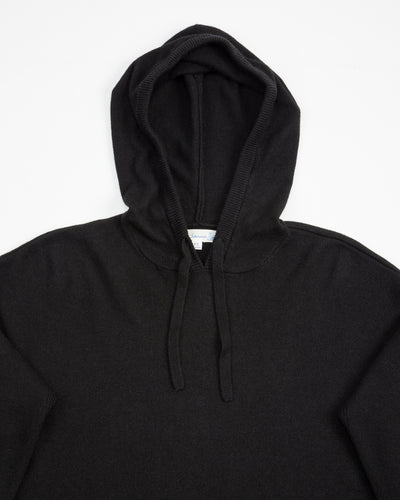 Merz b. Schwanen Women's Relaxed Hoodie - Black Merino/Silk/Cashmere - Standard & Strange