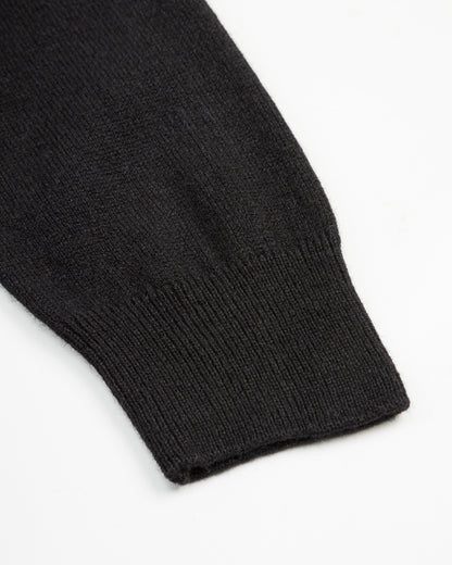 Merz b. Schwanen Women's Relaxed Hoodie - Black Merino/Silk/Cashmere - Standard & Strange