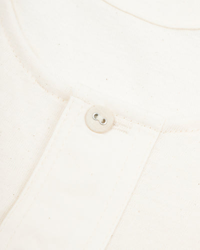 Merz b. Schwanen 101 Loopwheeled 4.6 oz 3/4 Sleeve Henley - Nature - Standard & Strange