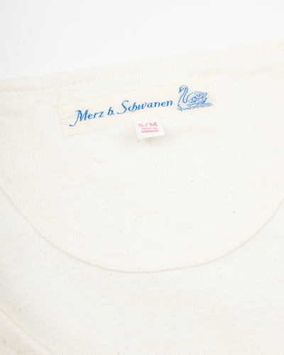 Merz b. Schwanen 101 Loopwheeled 4.6 oz 3/4 Sleeve Henley - Nature - Standard & Strange