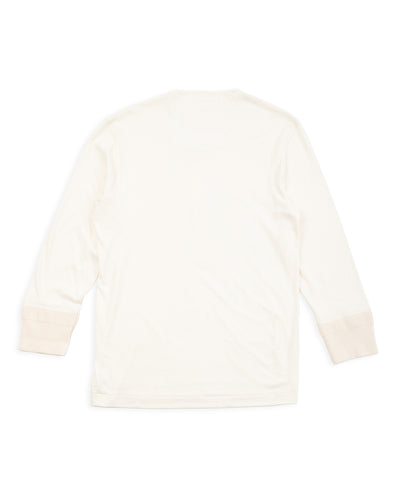 Merz b. Schwanen 101 Loopwheeled 4.6 oz 3/4 Sleeve Henley - Nature - Standard & Strange