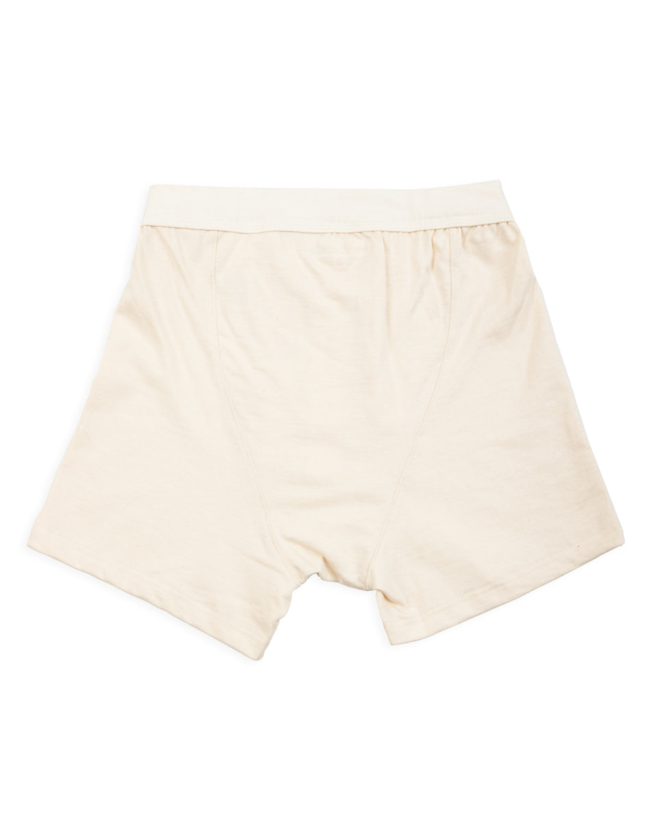 Merz b. Schwanen 255 Loopwheeled Button Fly Boxer - Nature - Standard & Strange