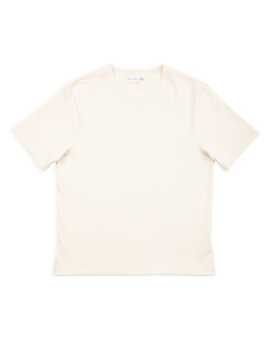 Merz b. Schwanen 2M15C Cropped Vintage Machine Jersey T-Shirt - Nature - Standard & Strange