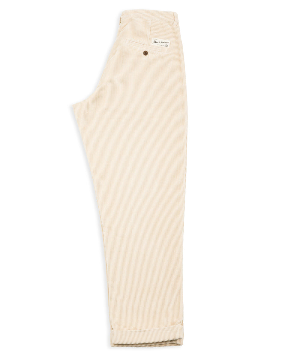 Merz b. Schwanen Good Basics Corduroy Pants - Nature Wide Stripes - Standard & Strange