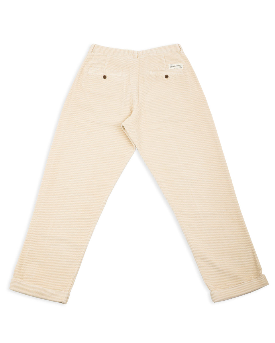 Merz b. Schwanen Good Basics Corduroy Pants - Nature Wide Stripes - Standard & Strange