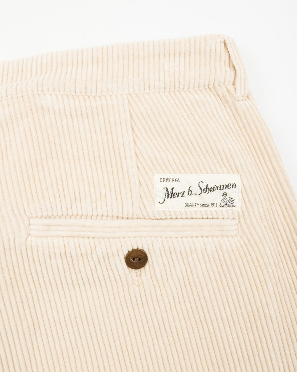 Merz b. Schwanen Good Basics Corduroy Pants - Nature Wide Stripes