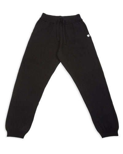 Merz b. Schwanen Good Basics Women's Lounge Pants - Deep Black Merino/Silk/Cashmere - Standard & Strange