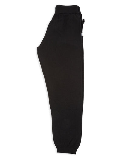 Merz b. Schwanen Good Basics Women's Lounge Pants - Deep Black Merino/Silk/Cashmere - Standard & Strange