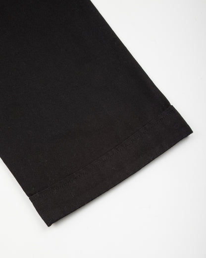 Merz b. Schwanen Good Basics Women's Relaxed Fit Pants - Deep Black Cotton Twill - Standard & Strange