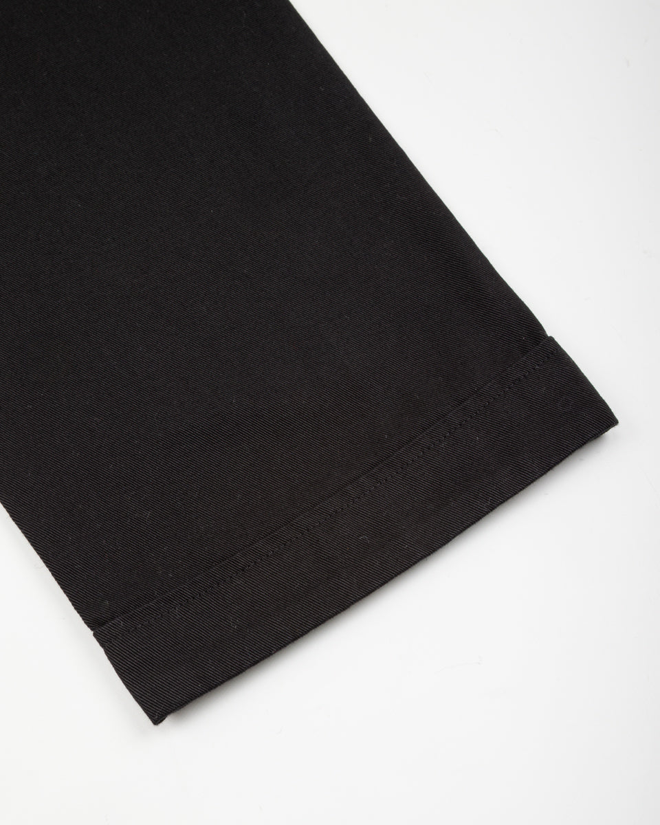 Merz b. Schwanen Good Basics Women's Relaxed Fit Pants - Deep Black Cotton Twill - Standard & Strange