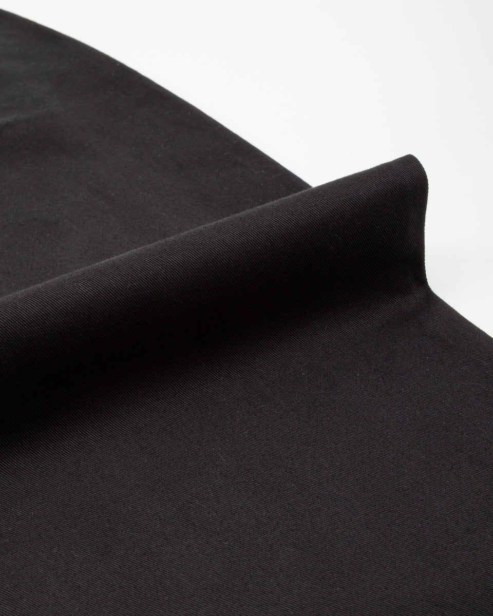 Merz b. Schwanen Good Basics Women's Relaxed Fit Pants - Deep Black Cotton Twill - Standard & Strange