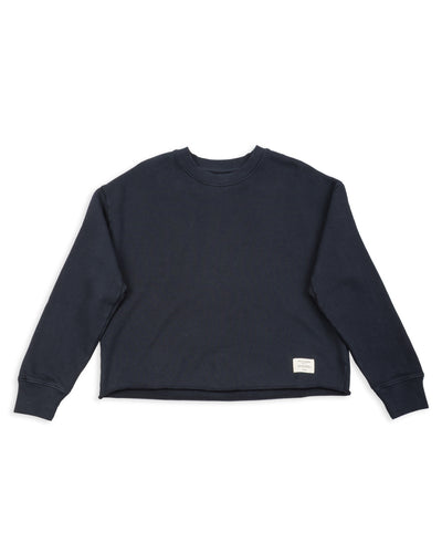 Merz b. Schwanen Women's Open Edge Sweatshirt - Charcoal - Standard & Strange