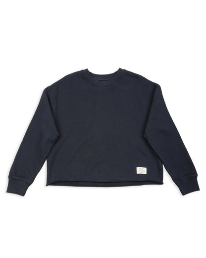 Merz b. Schwanen Women's Open Edge Sweatshirt - Charcoal - Standard & Strange