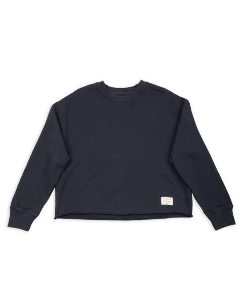 Merz b. Schwanen Women's Open Edge Sweatshirt - Charcoal